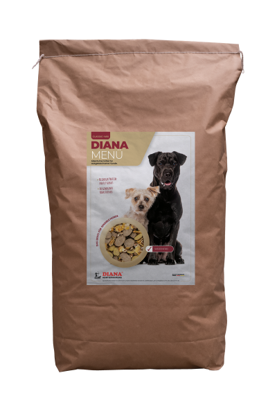DIANA Memü - Hundefutter mit Flocken und Fleisch - Alleinfuttermittel